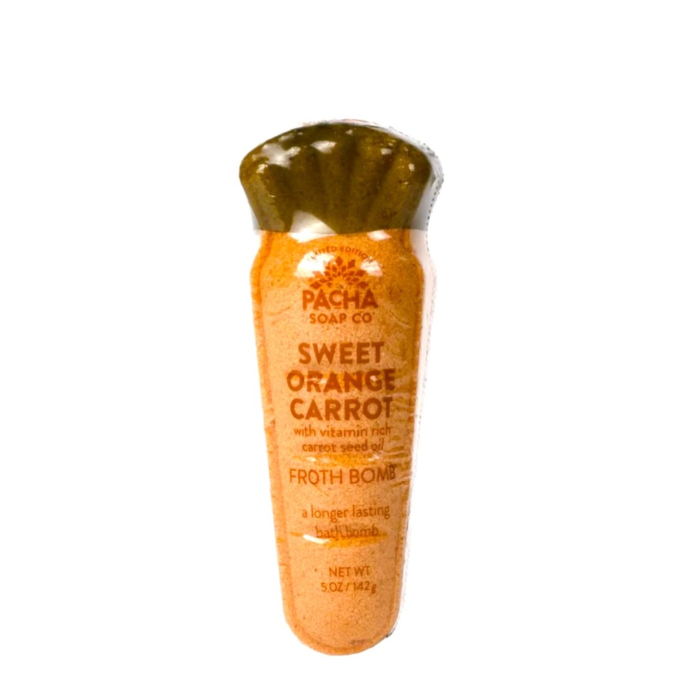 New Pacha Soap Co. Sweet Orange Carrot Froth Bomb
